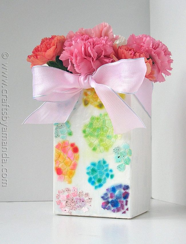 White Ceramic Mosaic Burst