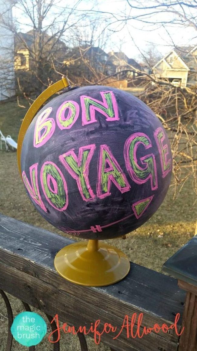 Chalkboard Globe For Wanderers