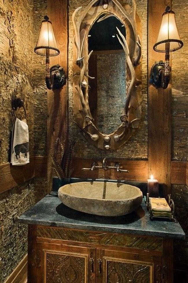 Stone Sink Wilderness Bathroom