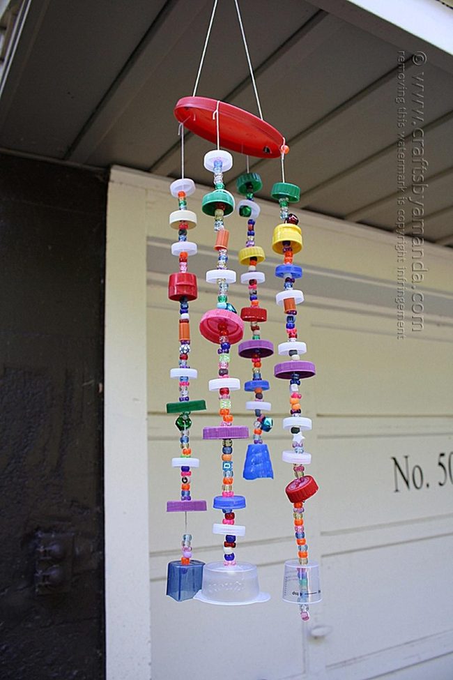 Red Disk Bead Garland
