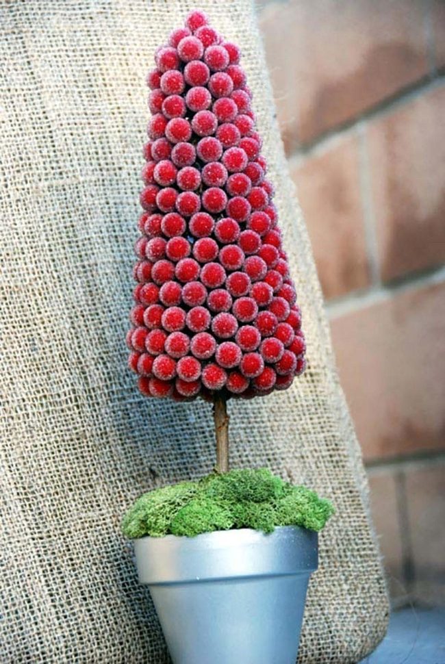 Candied Berry Topiary Trees