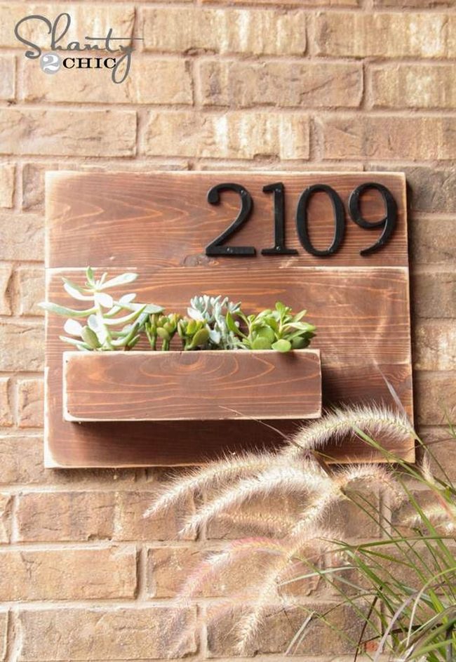 Succulent House Numbers