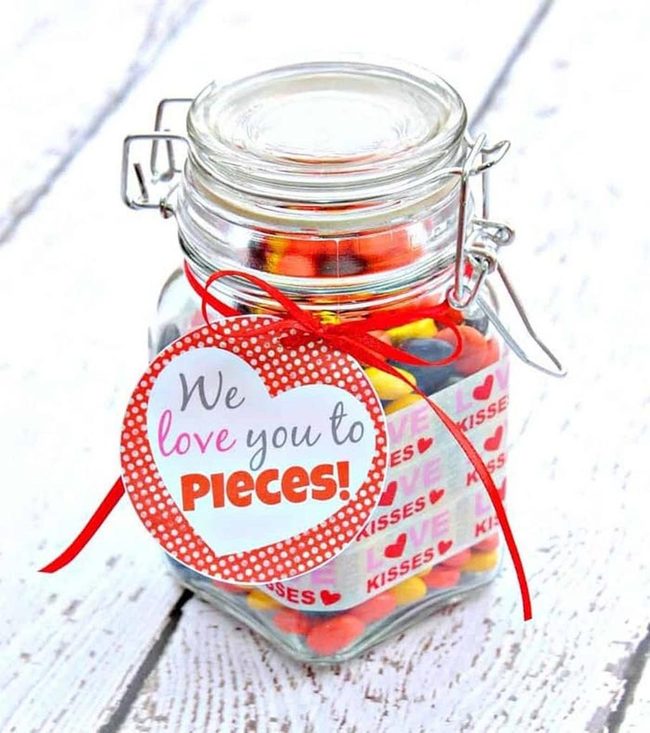 Layered Chocolate Peanut Butter Jar