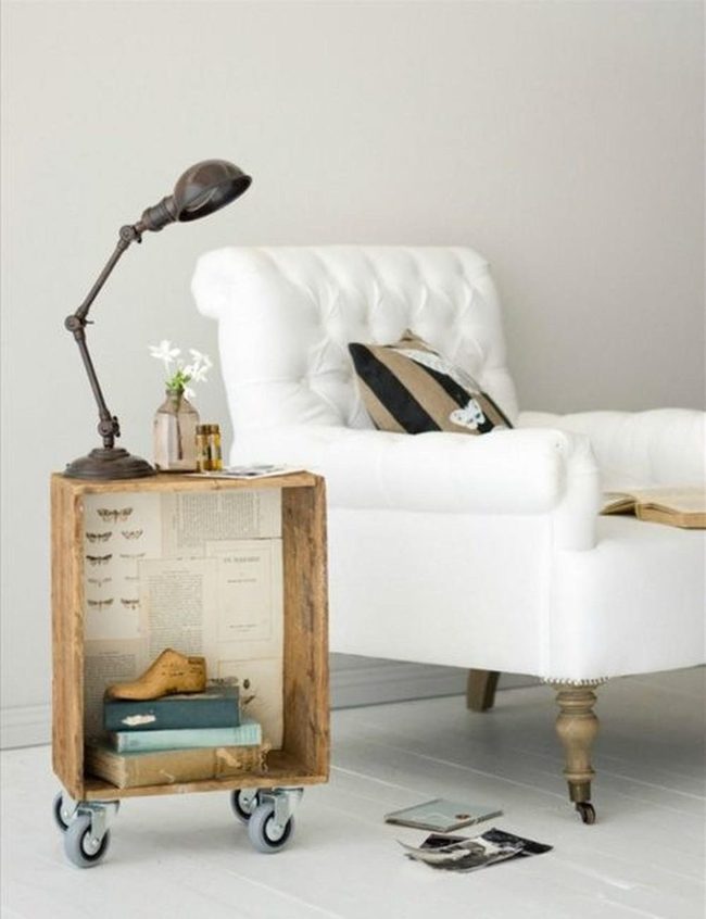 White Tufted Chair, Industrial Soul