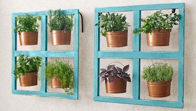 Copper Buckets Overflow Greenery