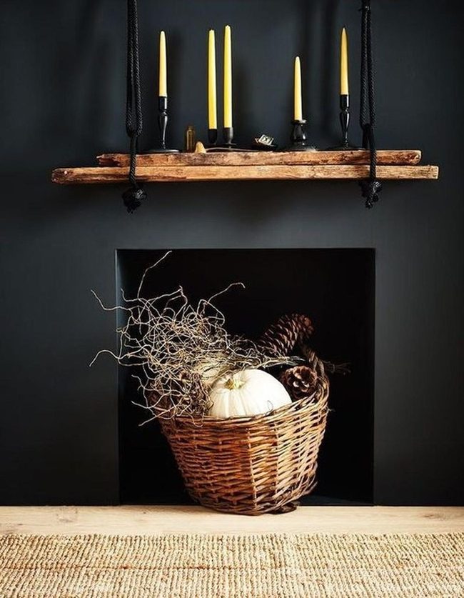 Black Walls Yellow Candlelight