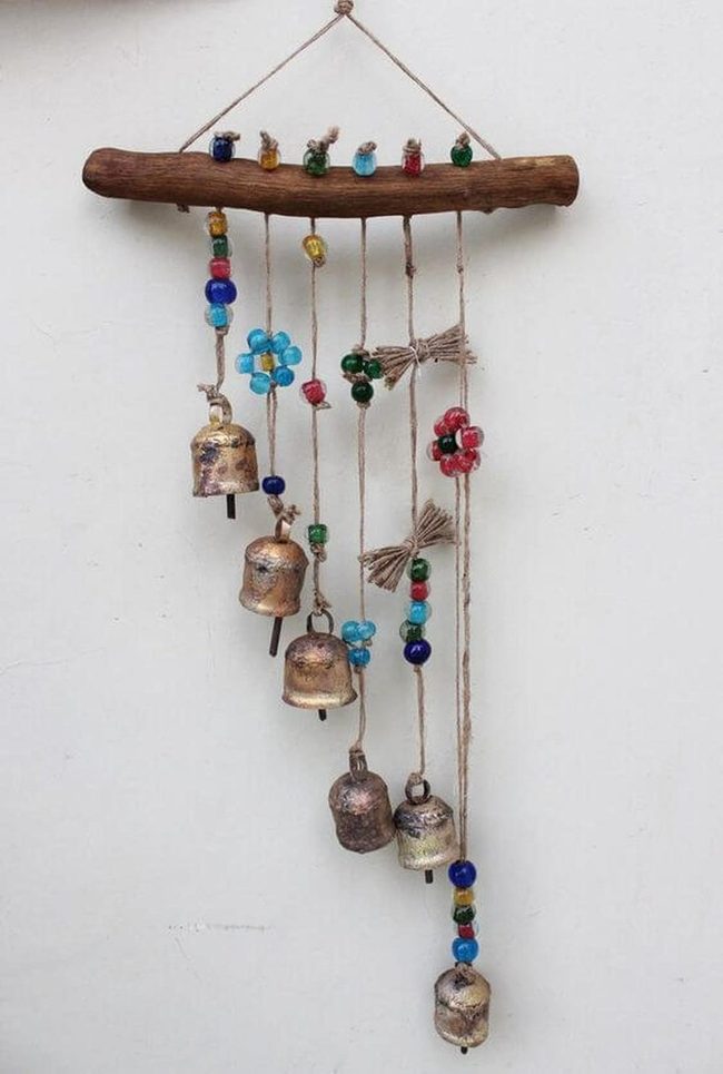 Beaded Branch Bells Mobile