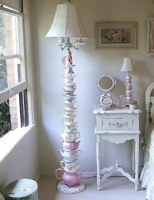 Pastel Teacup Stack Lamp