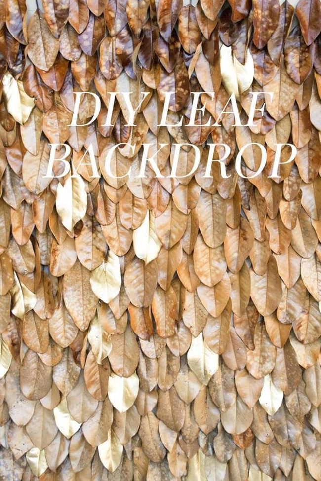 Layered Autumn Leaves Wall