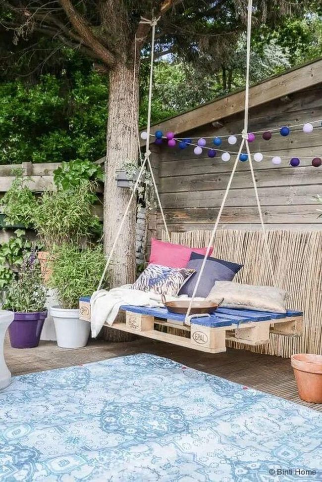 Pallet Swing Purple Dreams