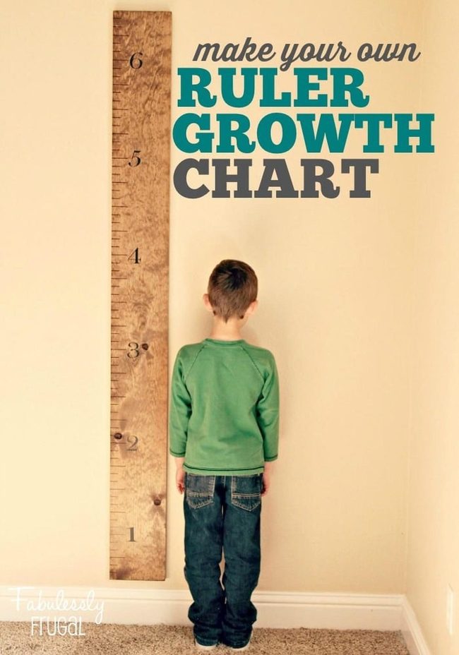 Wooden Growth Tracker Numbers