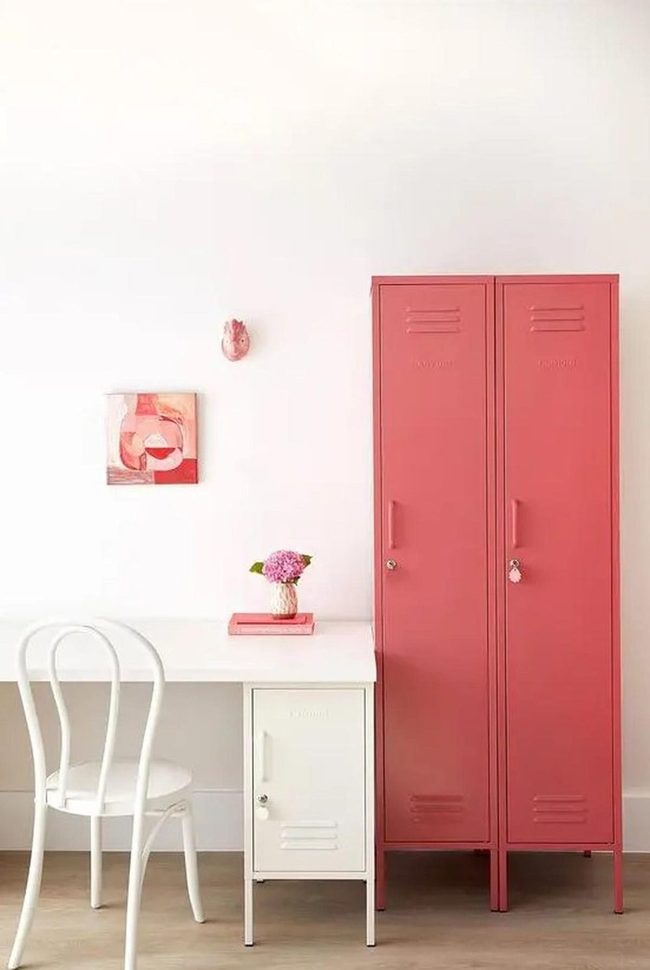 Pink Lockers, White Minimalism