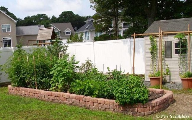 Weathered Stone Vegetable Beds
