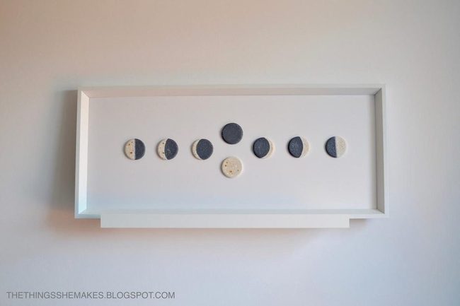 White Lunar Cycle Frames