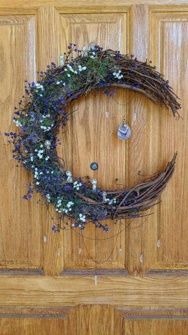 White Purple Bloom Crescent
