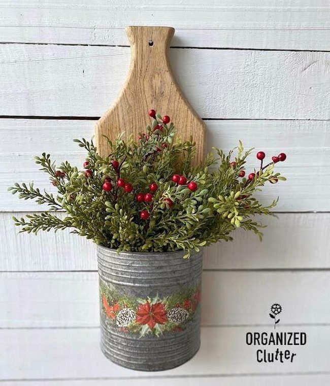 Wooden Boards, Berries, Fresh Greens