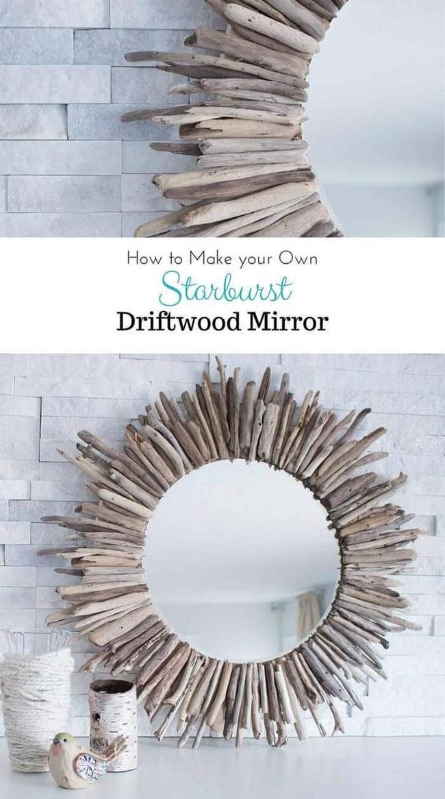 Driftwood Mirror Starburst