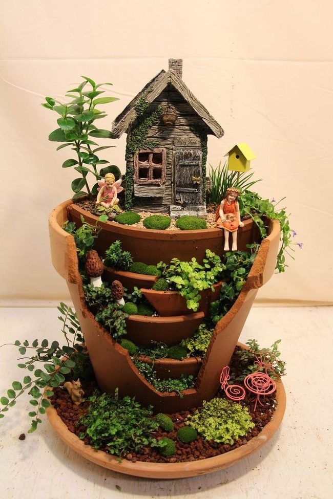 Broken Pot Fairy Treehouse