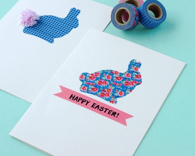 Paper Bunny Easter Cards