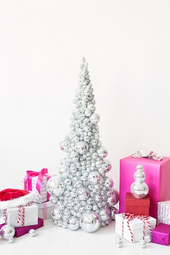 Disco Ball Christmas Silver