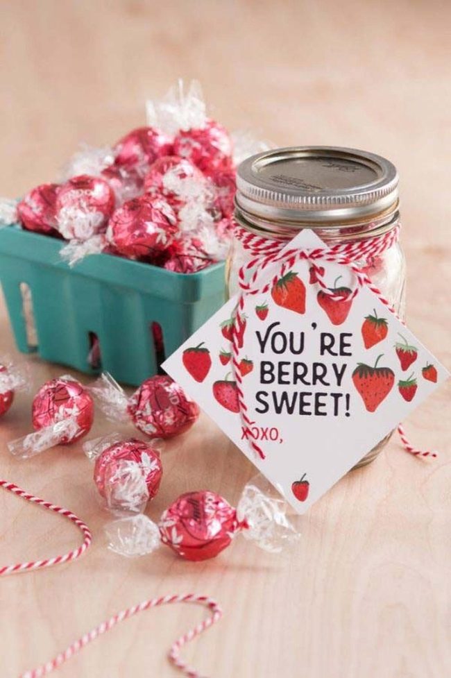 Lindor Chocolates In Glass Jars
