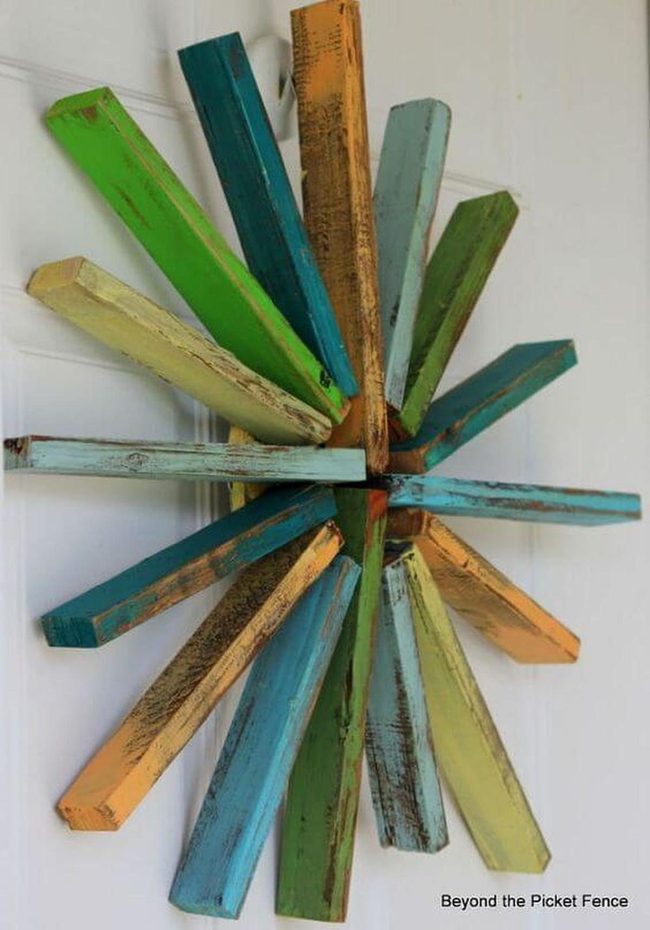 Colorful Wood Pallet Explosion