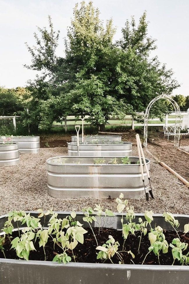 Industrial Metal Garden Beds