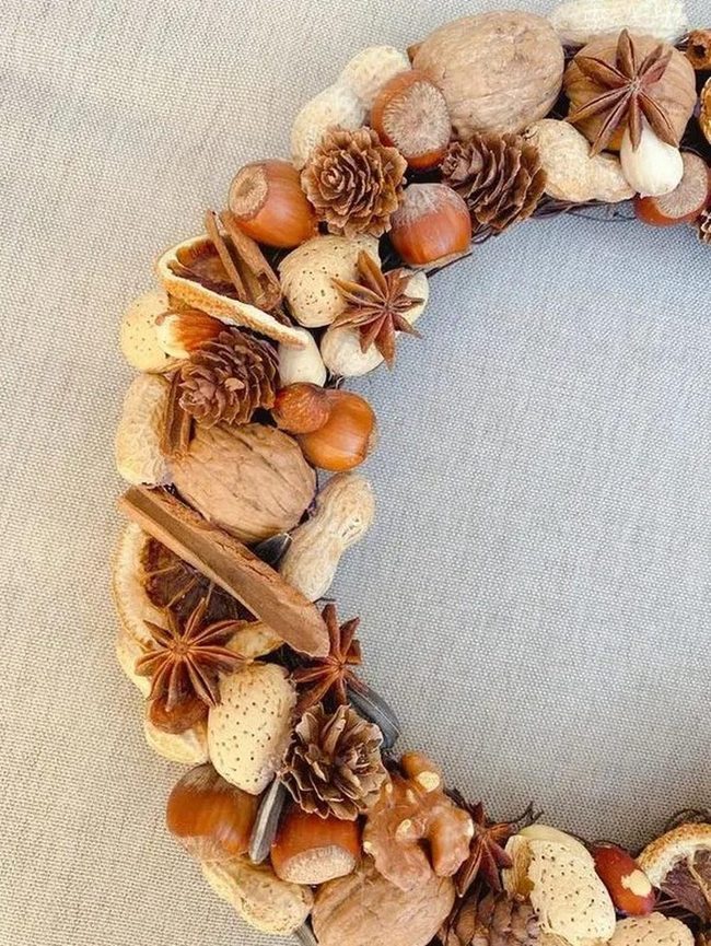 Autumn Spice Wreath Textures