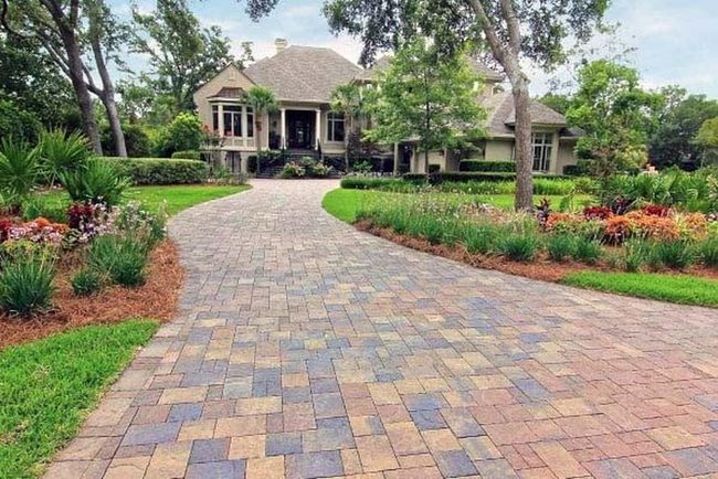 Stamped Concrete Earth Tones