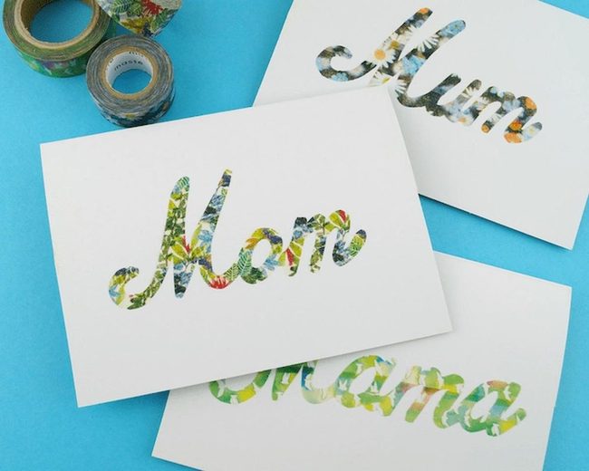 White Cutout Letters With Floral Windows