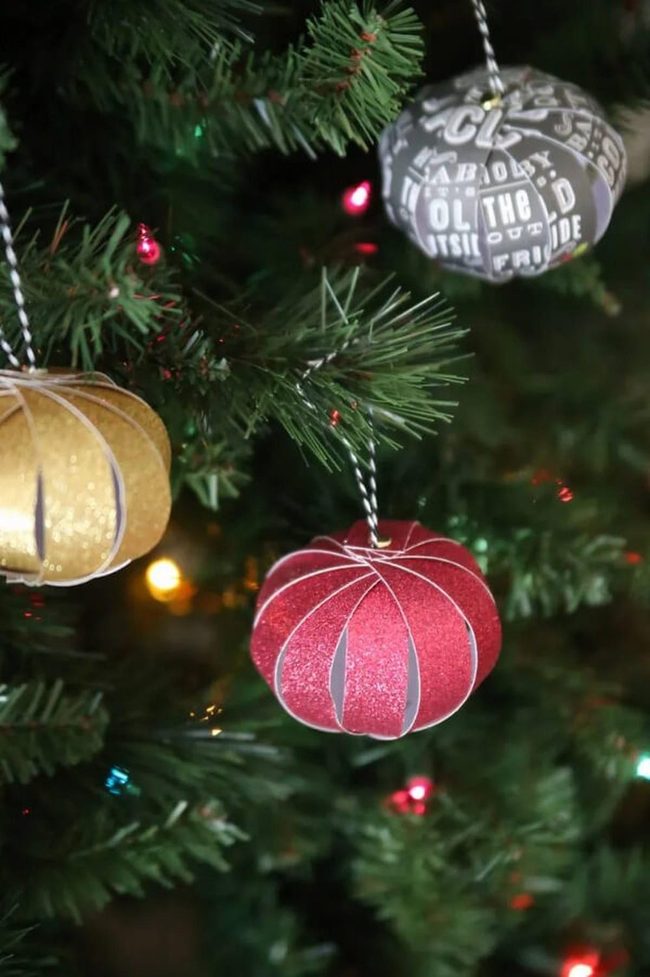 Hand-Painted Watercolor Ornaments With Metallic Shine