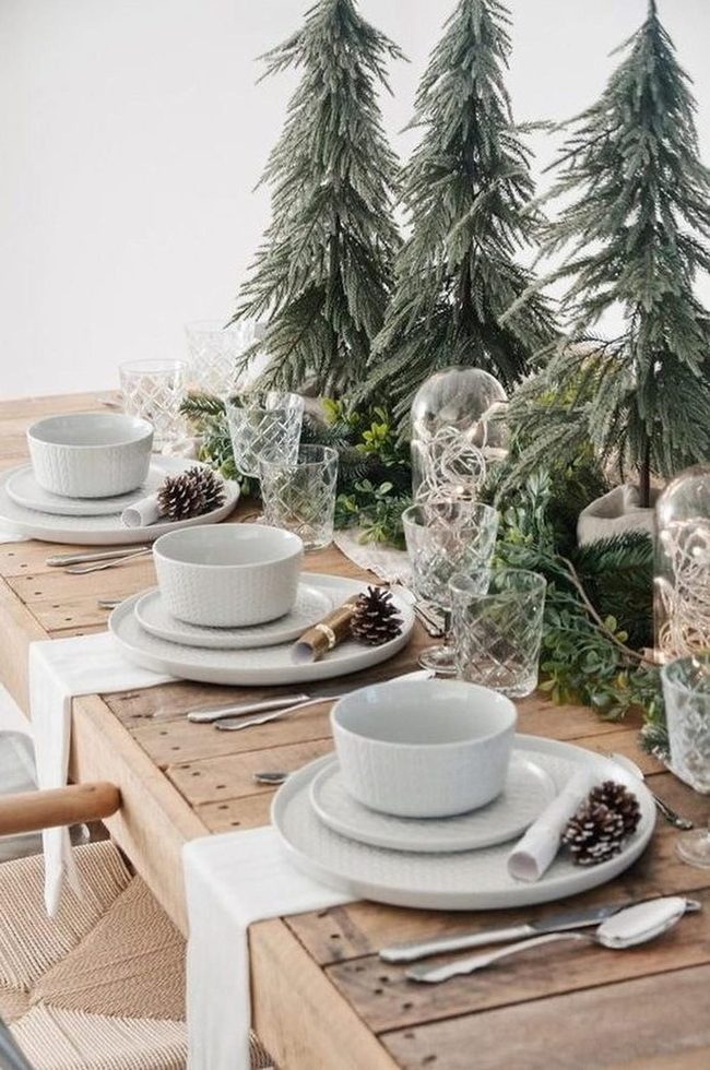 Frosted Pine Table Setting