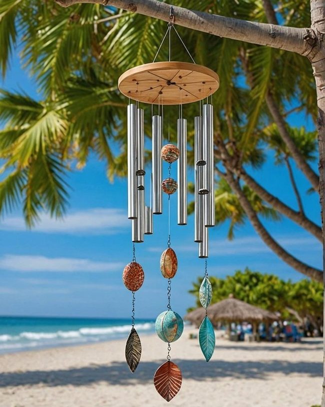 Seashell and Driftwood Chimes