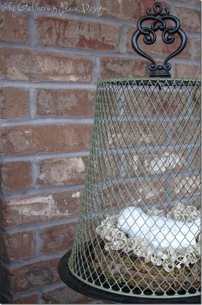 Wire Basket Spring Cloche