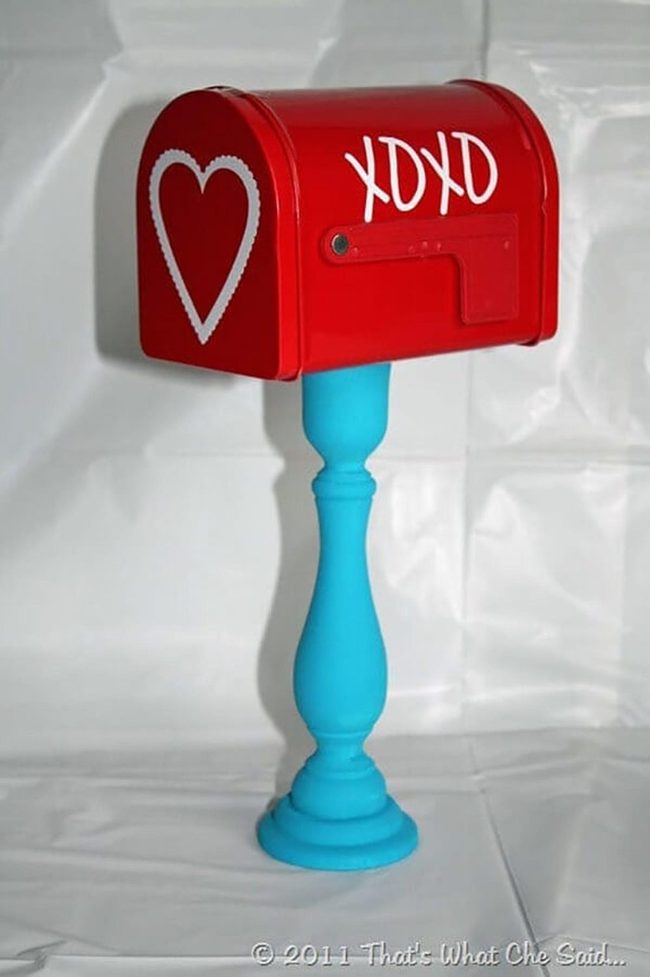 Pastel Heart Mailboxes