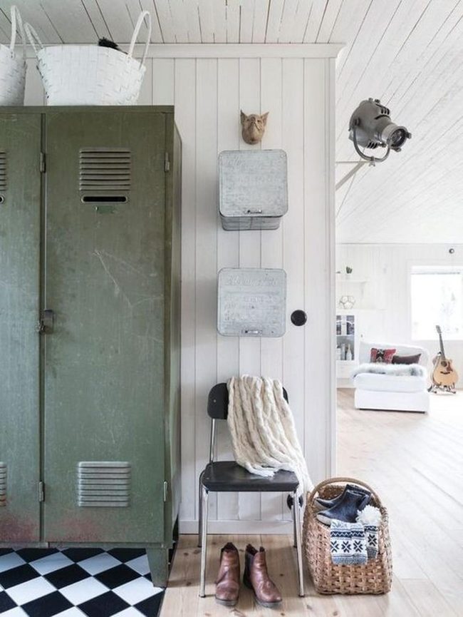 Vintage Green Lockers, Industrial Edge
