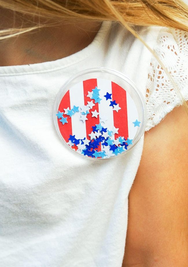 Red And White Striped Pins