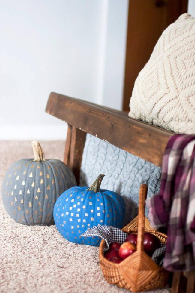 Jewel-Tone Metallic Pumpkins
