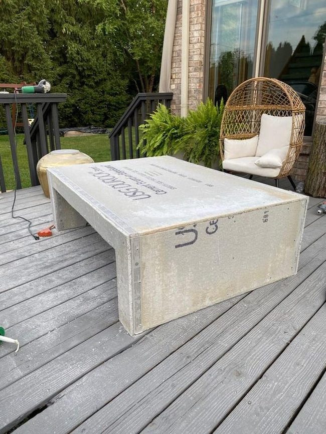 Wooden Deck Meets White Wicker