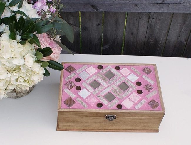 Pink Mosaic Memory Box