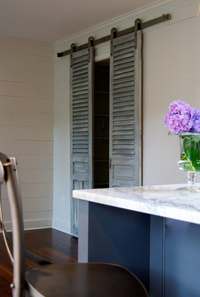 Weathered Shades Transform Into Sliding Doors
