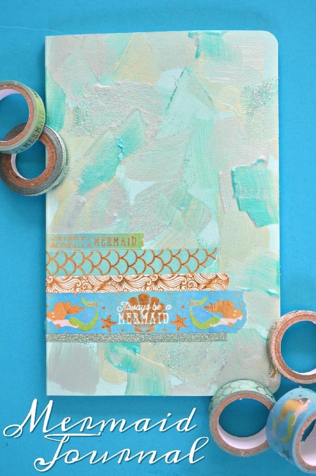 Glittery Mermaid Scales Journal