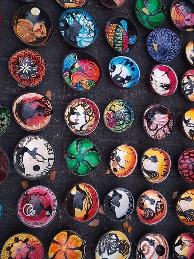 Carved Coconut Shell Artistry
