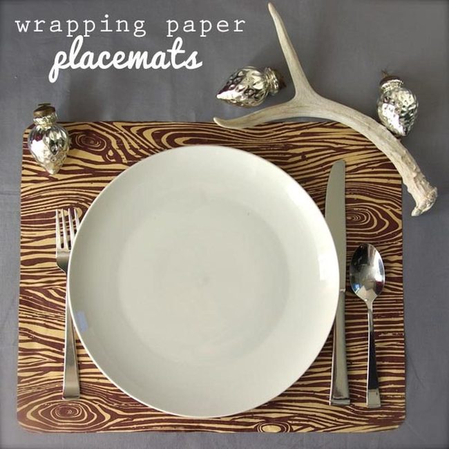 Wood Grain Autumn Table