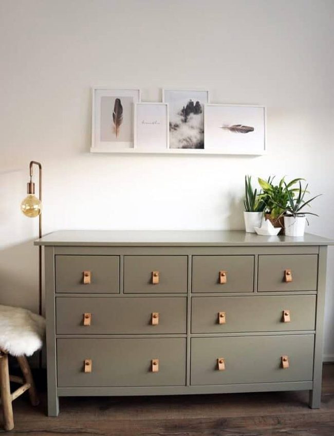 Khaki Hemnes With Leather Handle Accents