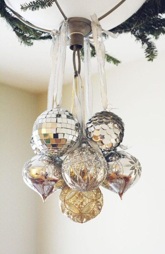 Mirrored Baubles Ceiling Sparkle