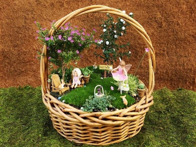 Pastel Bunny Easter Garden