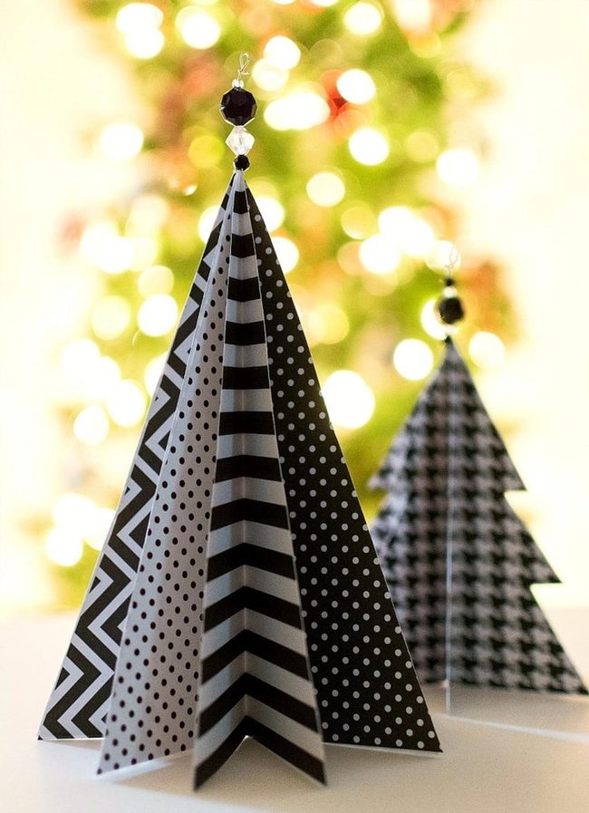 Black And White Patterned Trees