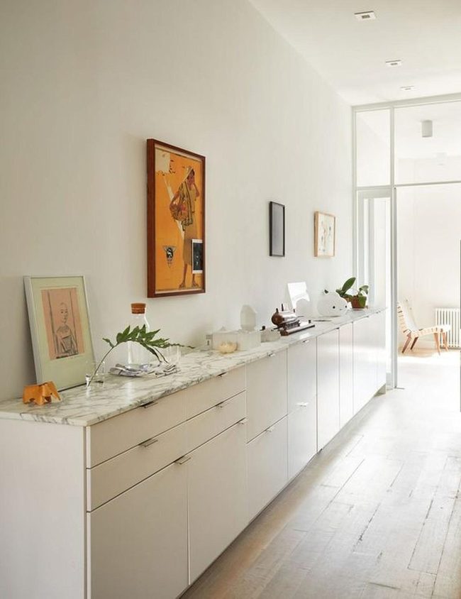 Marble And White Modern Kitchen