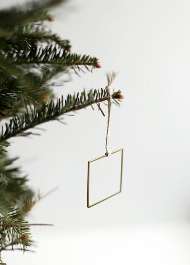 Geometric White Paper Ornaments